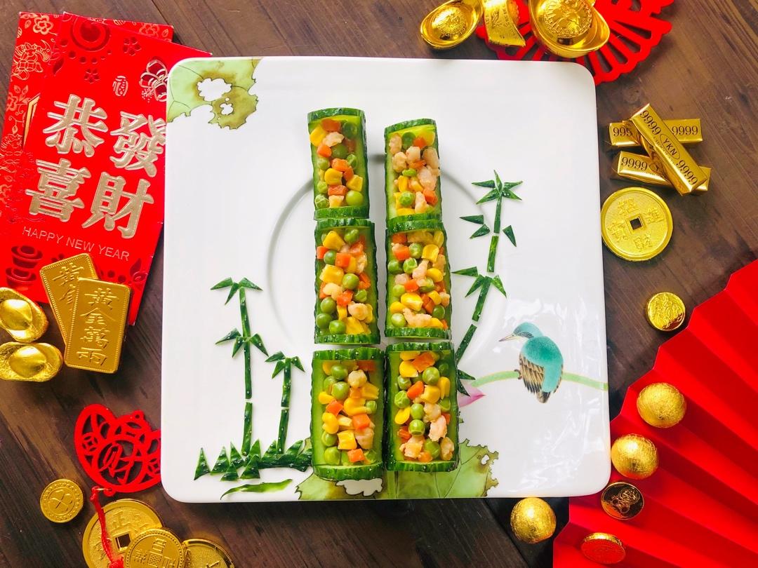 翠竹报春节节高