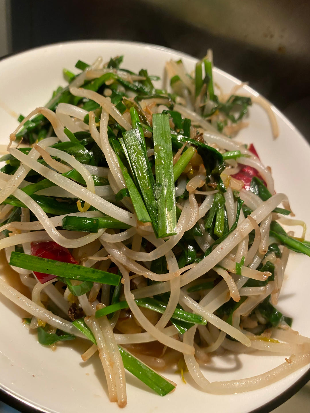 韭菜炒豆芽