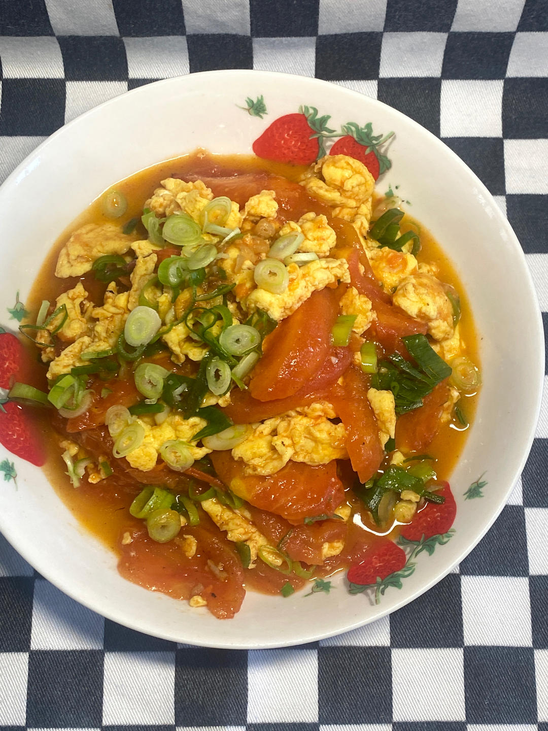 番茄炒鸡蛋（超浓的番茄味）