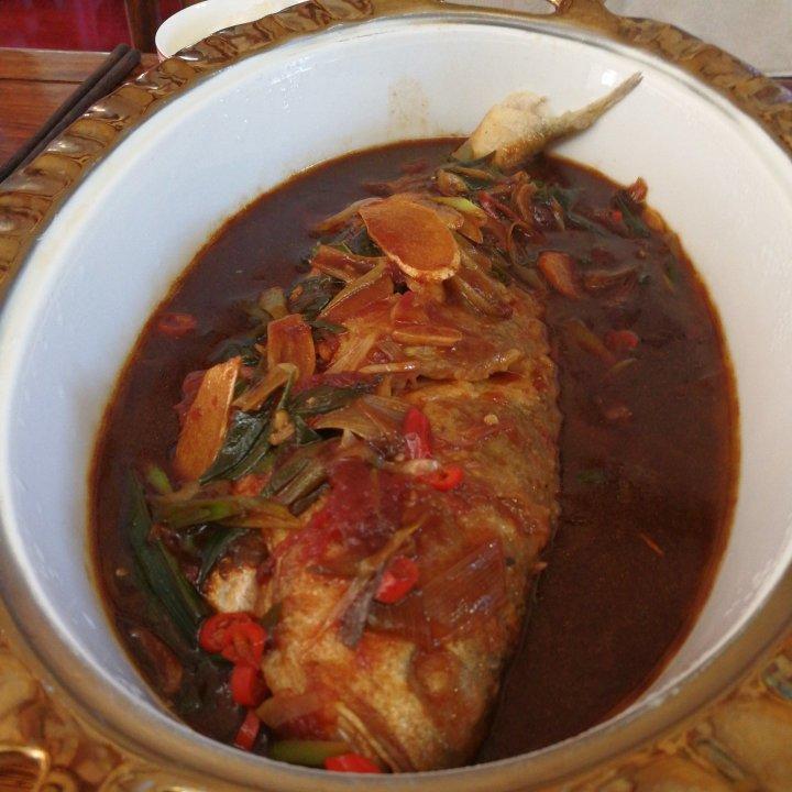 老丁的私房菜-红烧黄花鱼