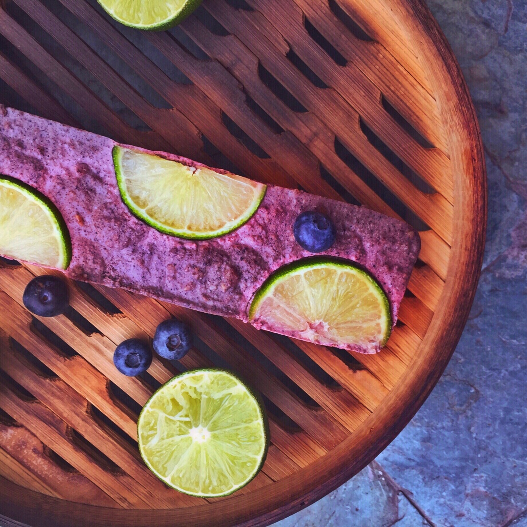 「Euterpe oleracea蓝莓海盐纯素入门级生食蛋糕」纯素|生机甜点|Raw Vegan