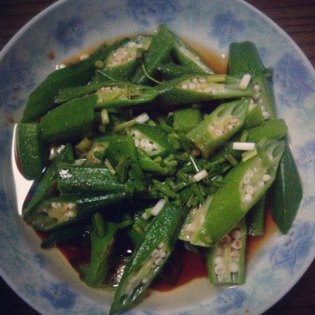 葱油秋葵