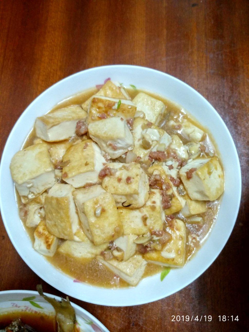 肉末烧豆腐