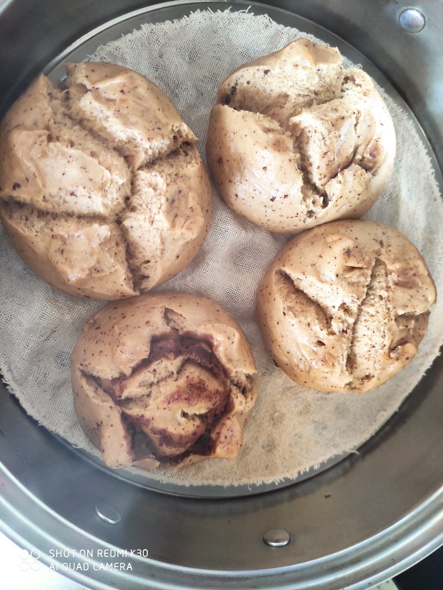 红糖红枣开花馒头（一次性发酵）