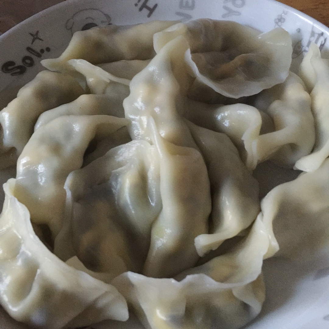 素三鲜馅饺子（木耳，黄瓜，鸡蛋）