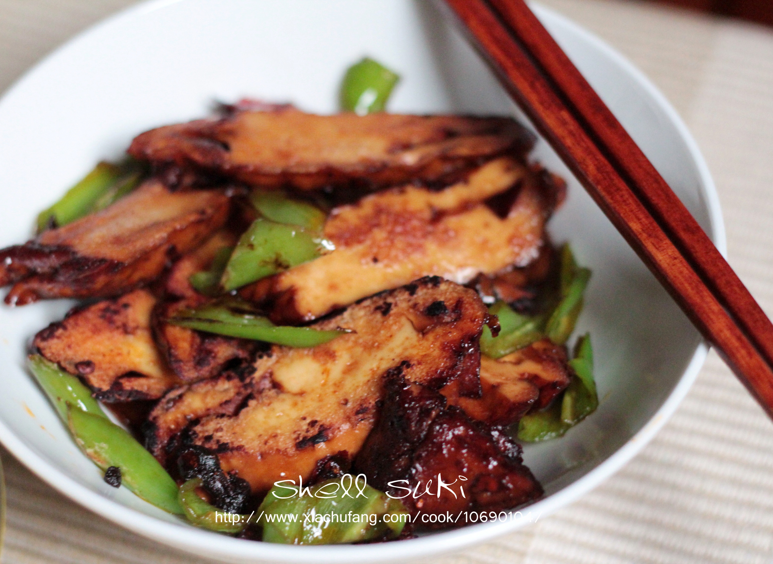青椒炒豆腐干