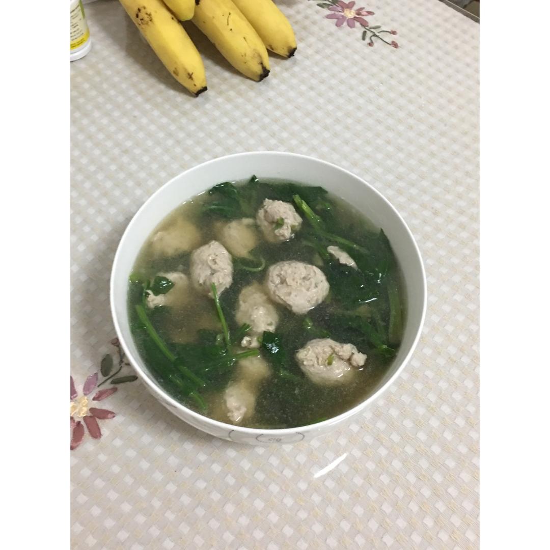 手工肉丸汤