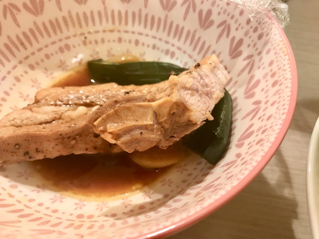 微波炉蒸烤猪肉（排骨）