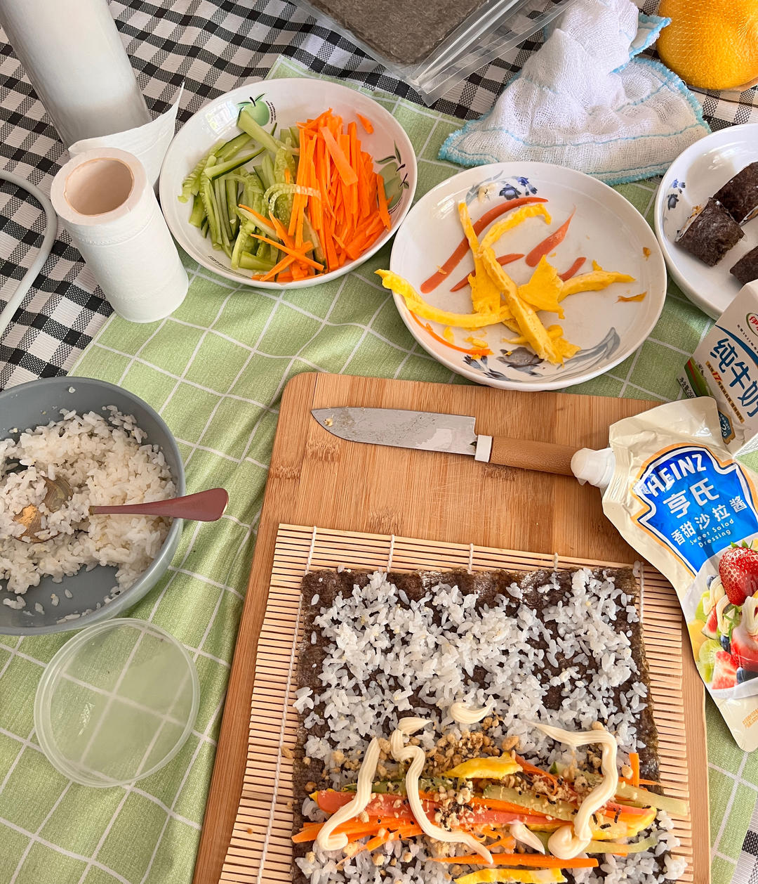 高颜值的紫菜包饭