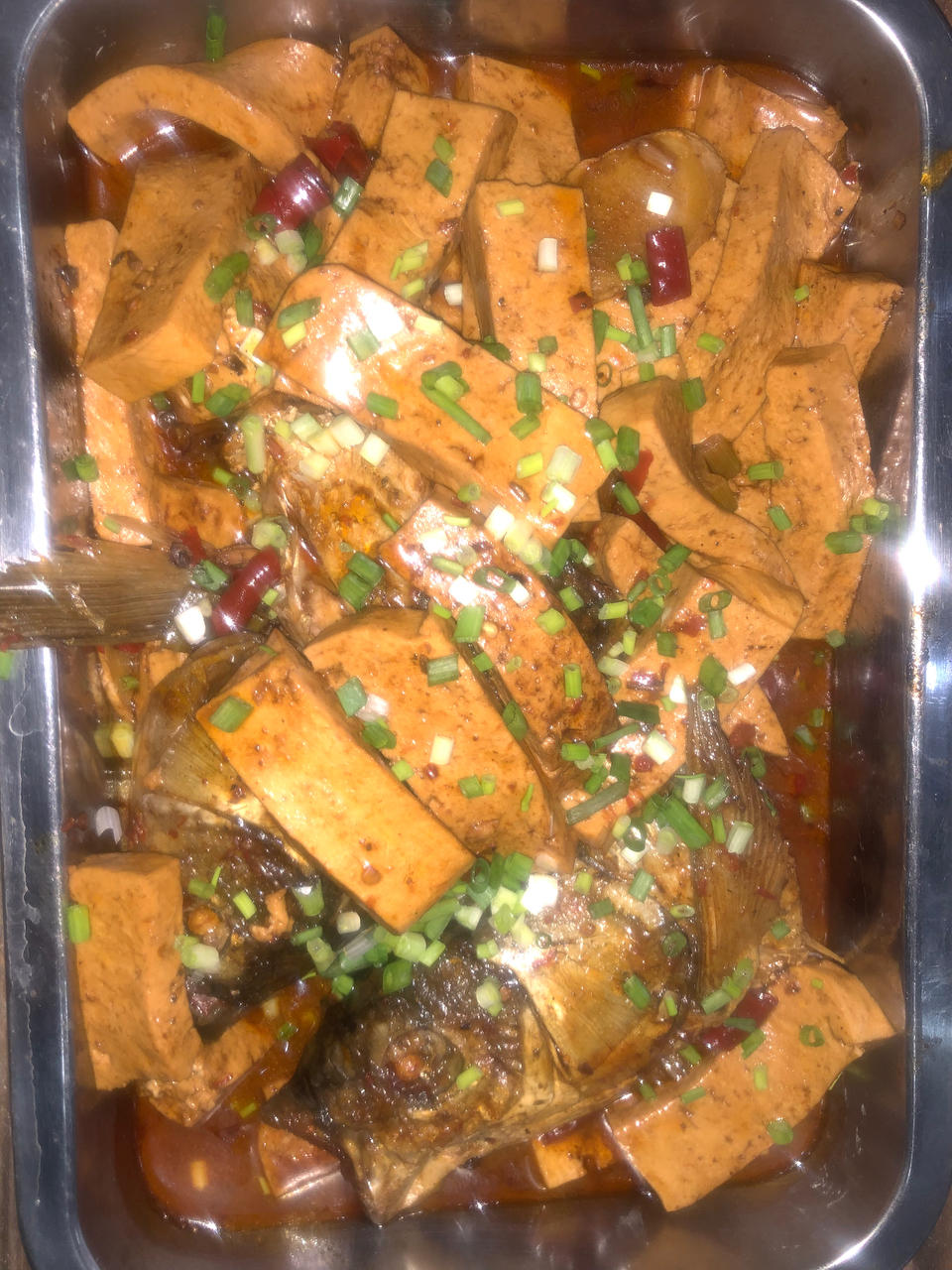 鱼头炖豆腐（红烧）