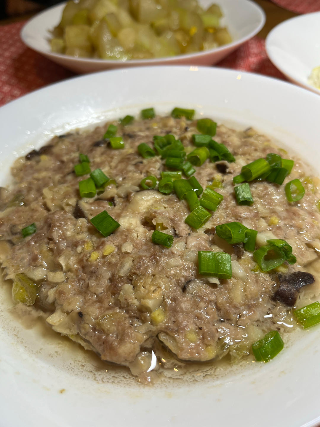 蒸香菇马蹄肉饼 丨小朋友的最爱系列