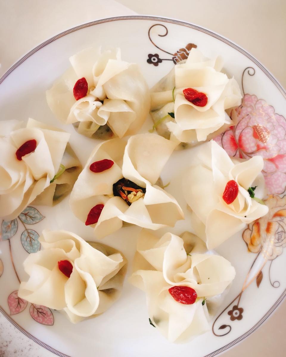 饺子皮花朵福袋