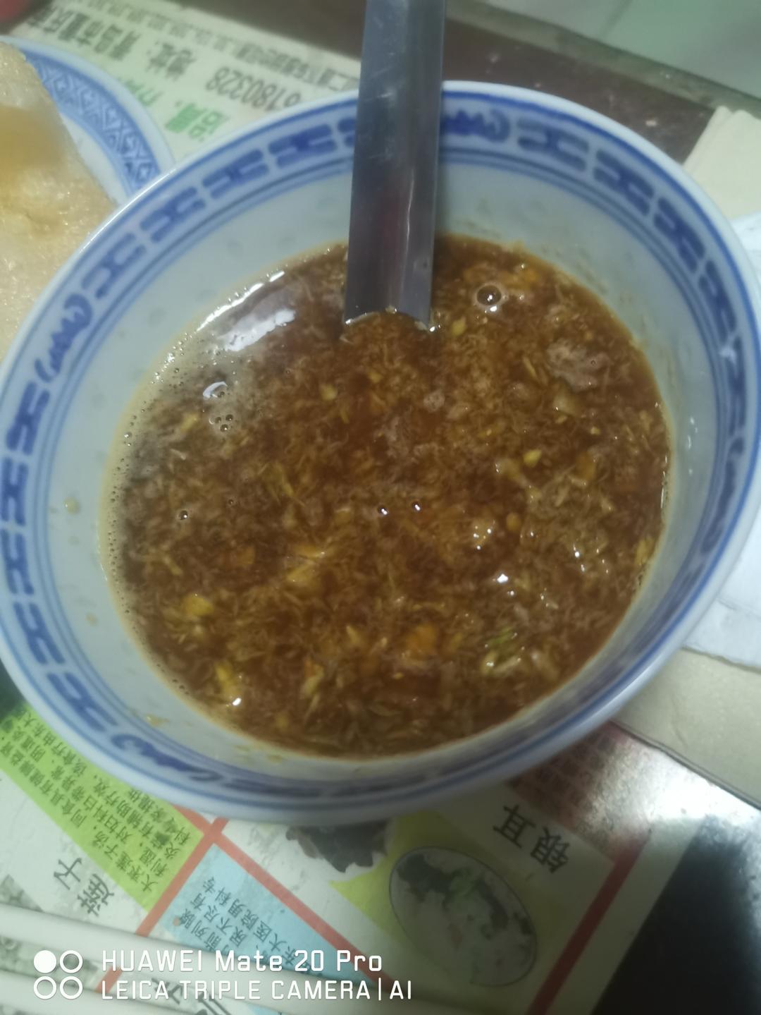 饺子蘸料，适合小孩吃的