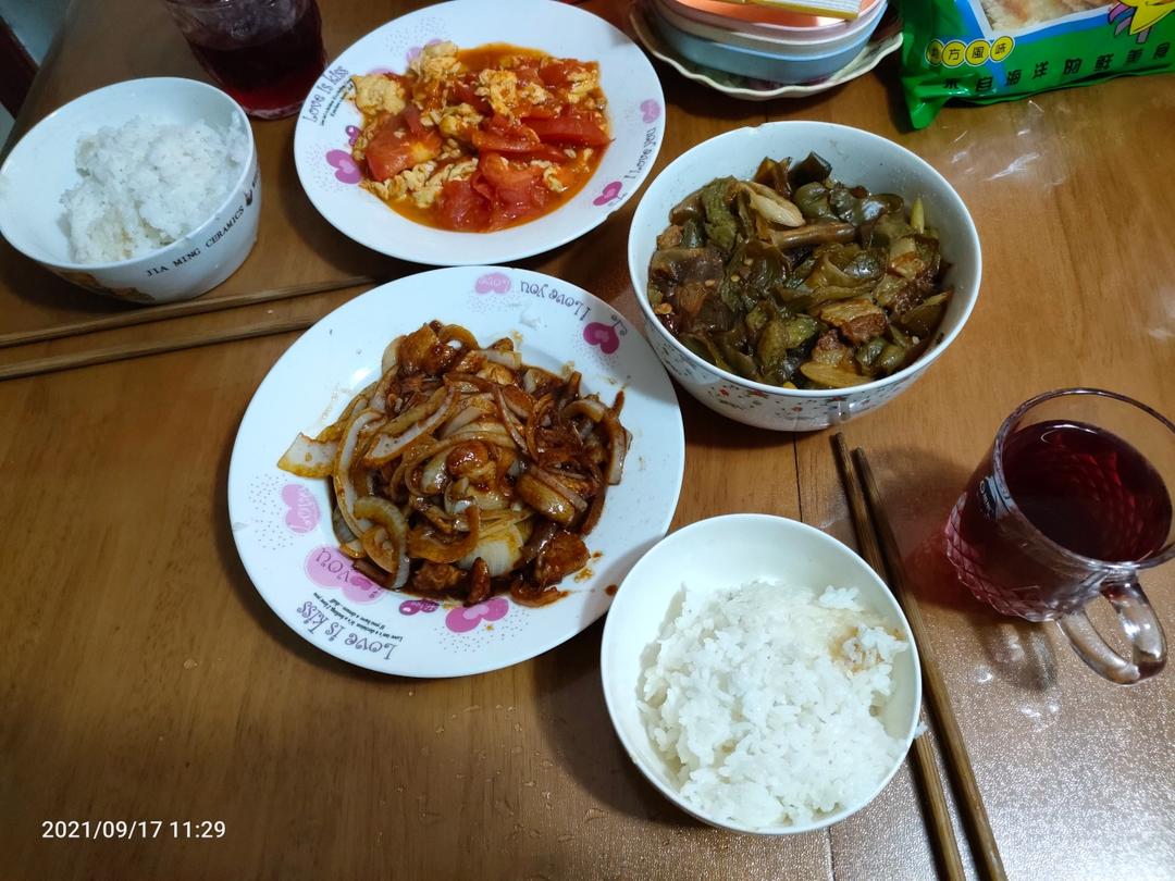 三天假期的中餐