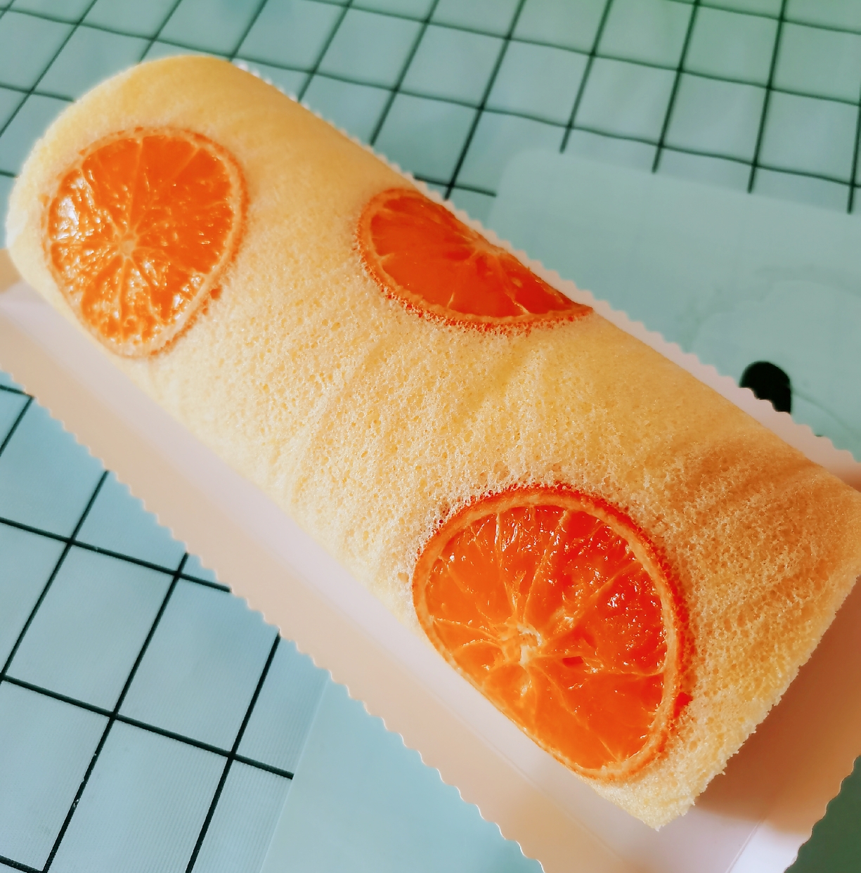 冬天的第一口橙子🍊蛋糕卷的做法 步骤17