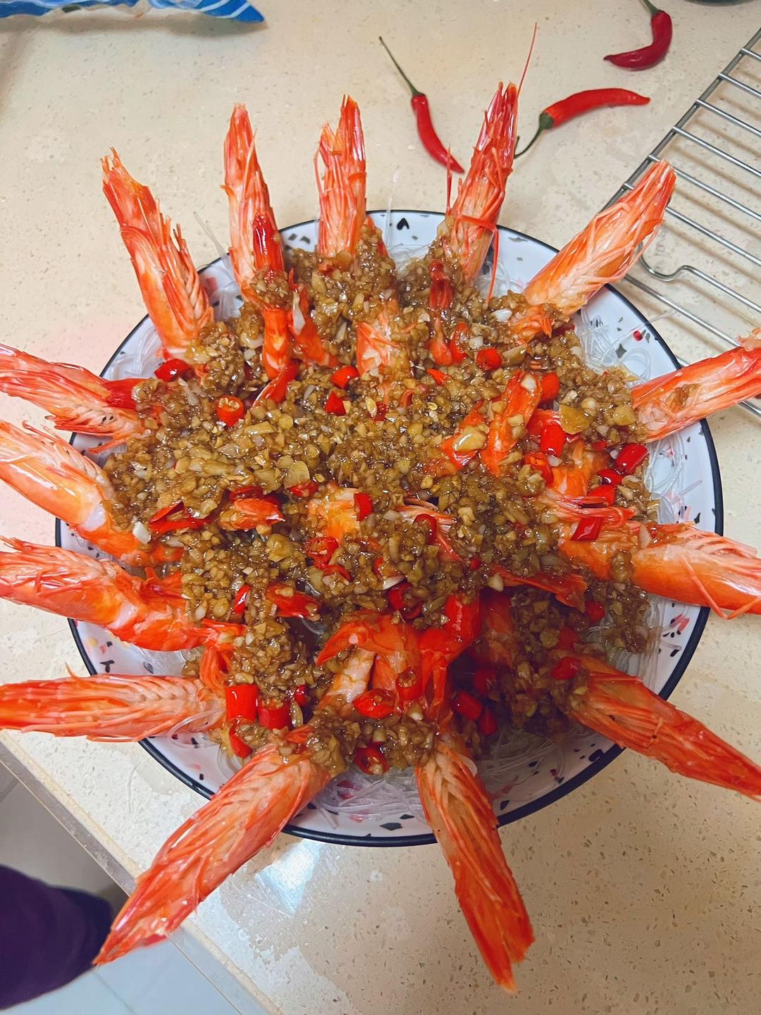 蒜蓉粉丝开背虾