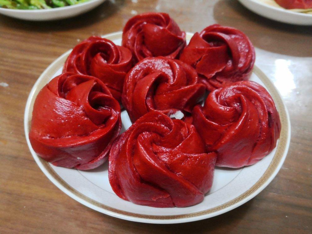 玫瑰花馒头