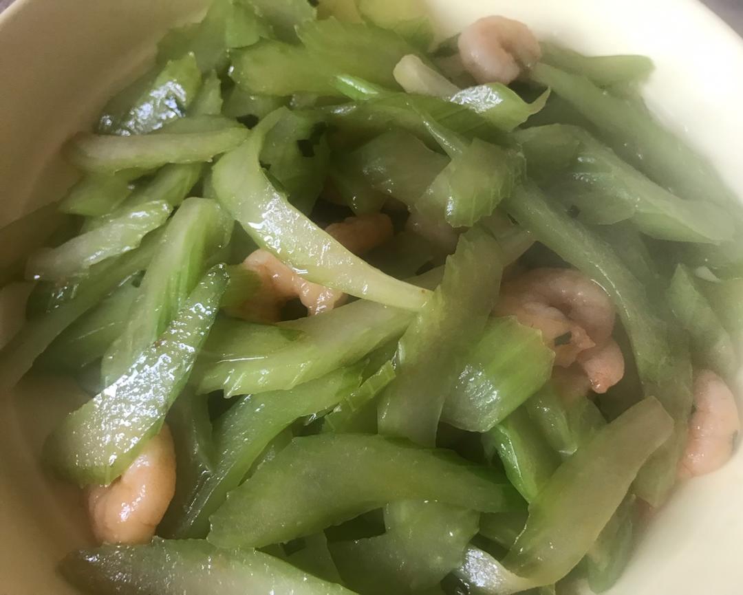 西芹炒虾仁