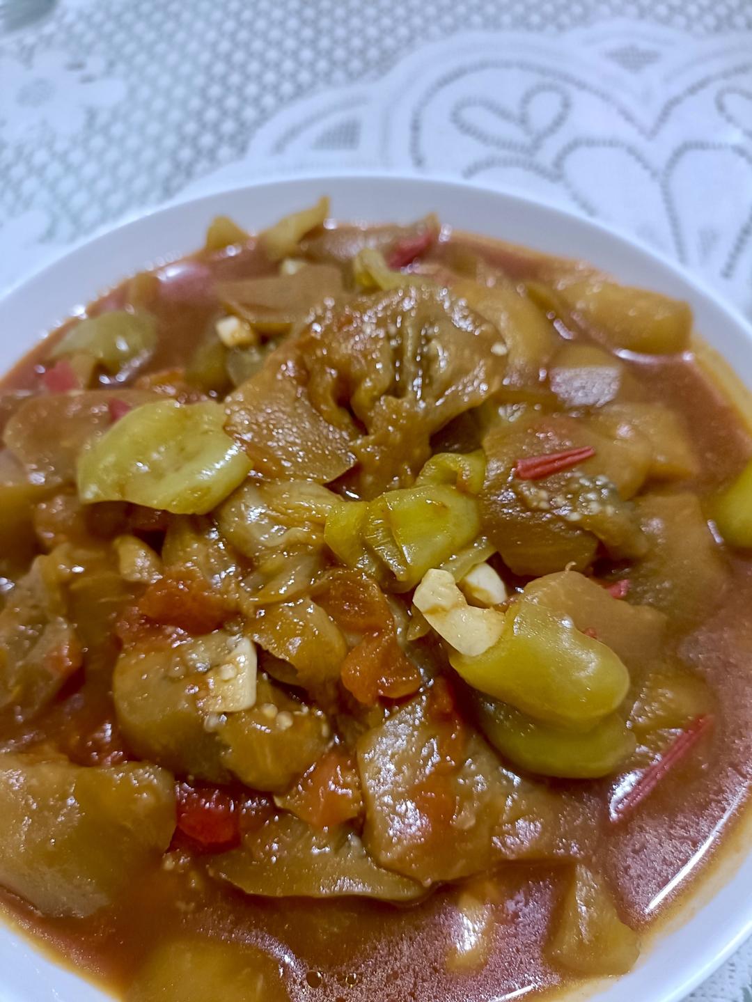 西红柿炖茄子