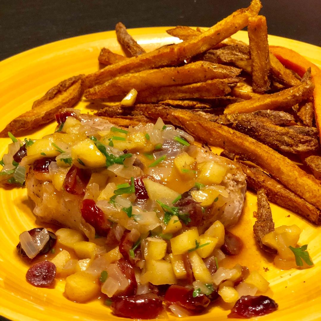 Cranberry Apple Pork Chops