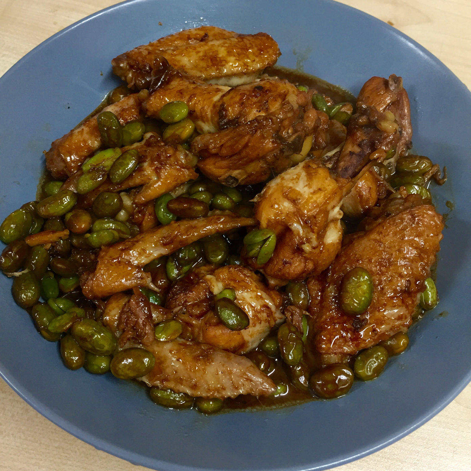 毛豆烧鸡