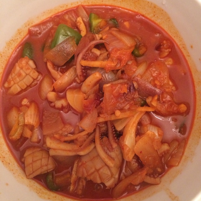 韩式辣酱炒鱿鱼