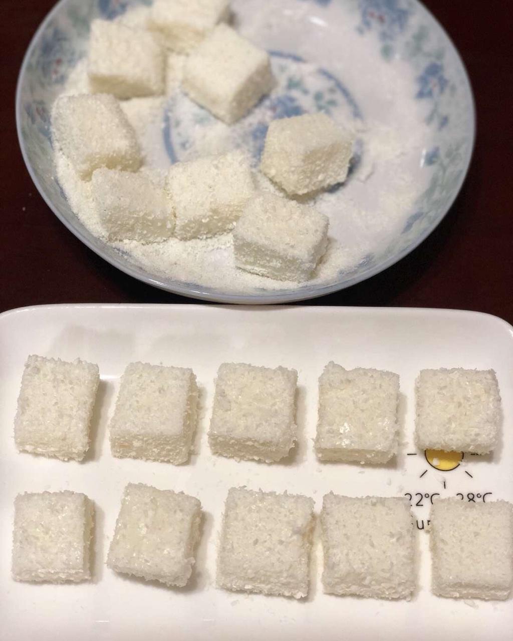 太棒啦！1个方子，做出2道口味一流的甜品！——椰奶小方&炸鲜奶