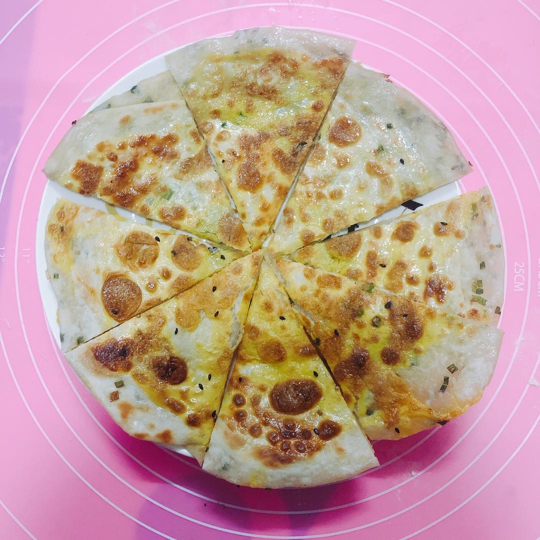 鸡蛋葱油饼                  （更新饼坯保存方法）
