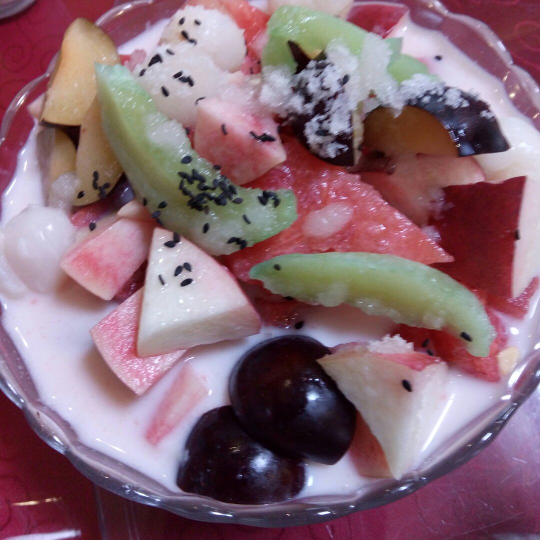 极品狗血美人做的酸奶水果捞