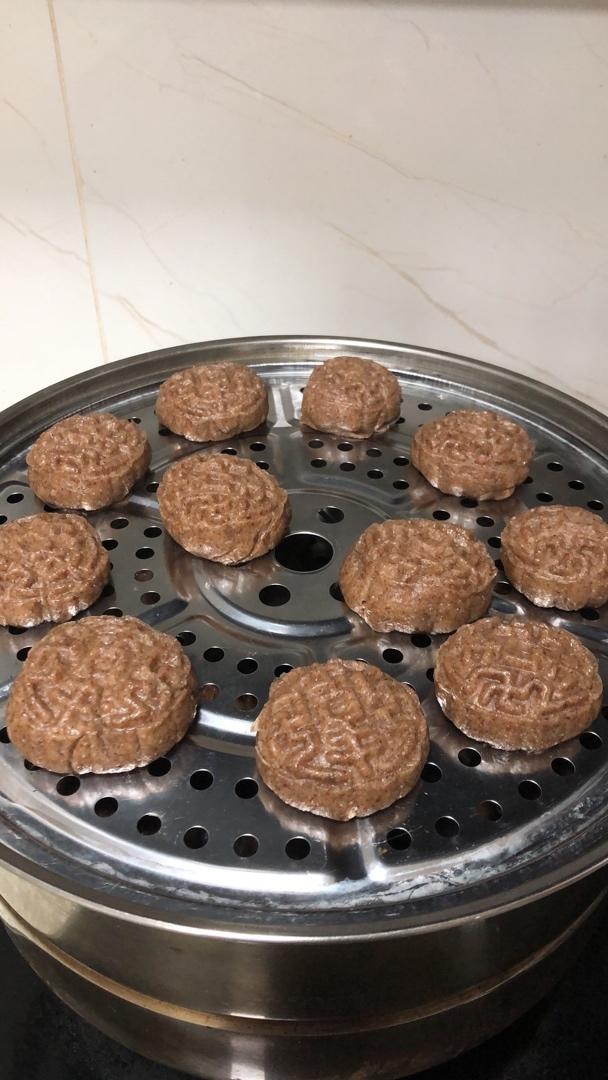 黑全麦无糖馒头