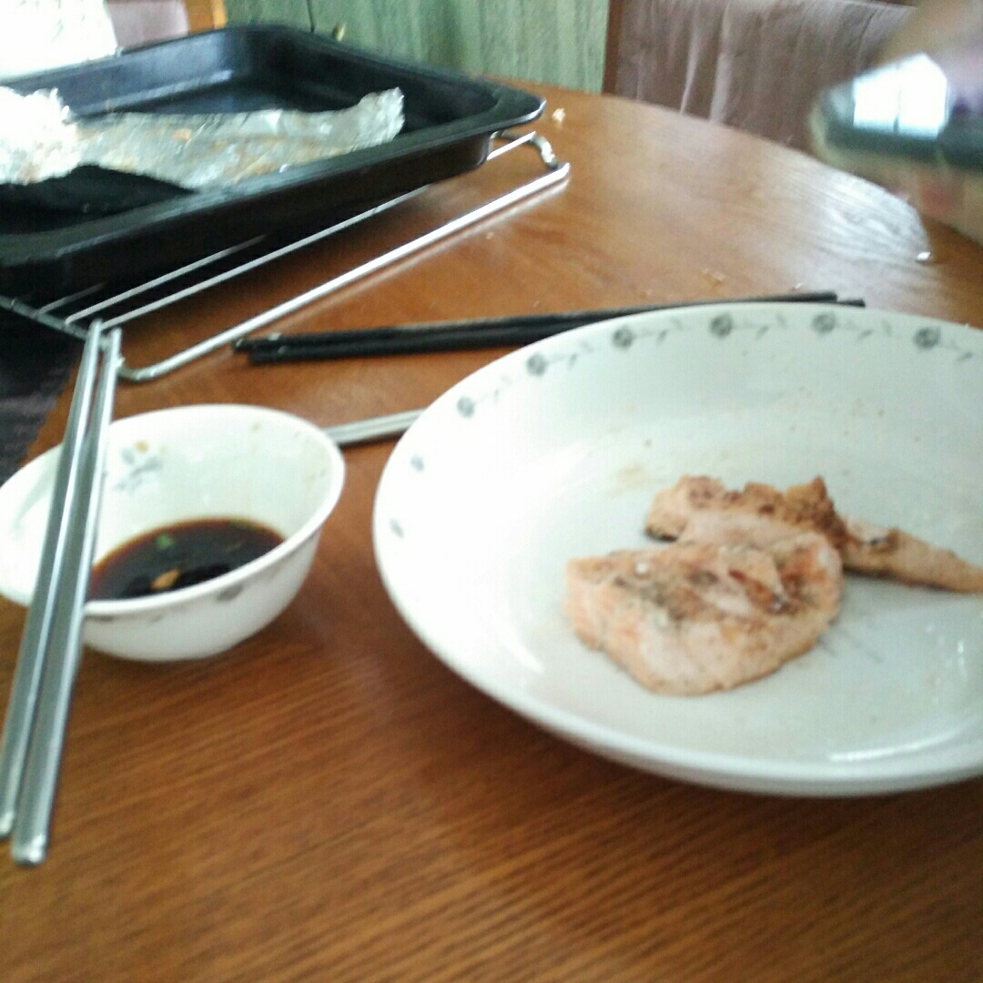 日式烤三文鱼