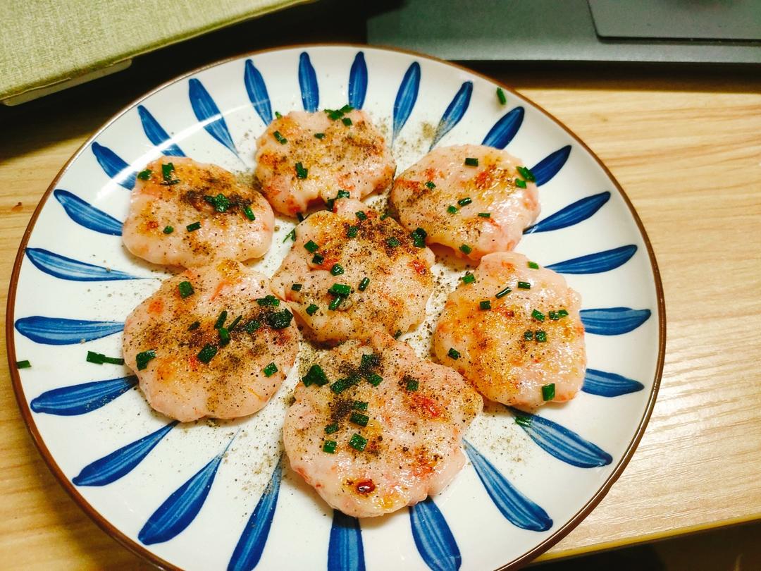 家常菜香煎虾饼