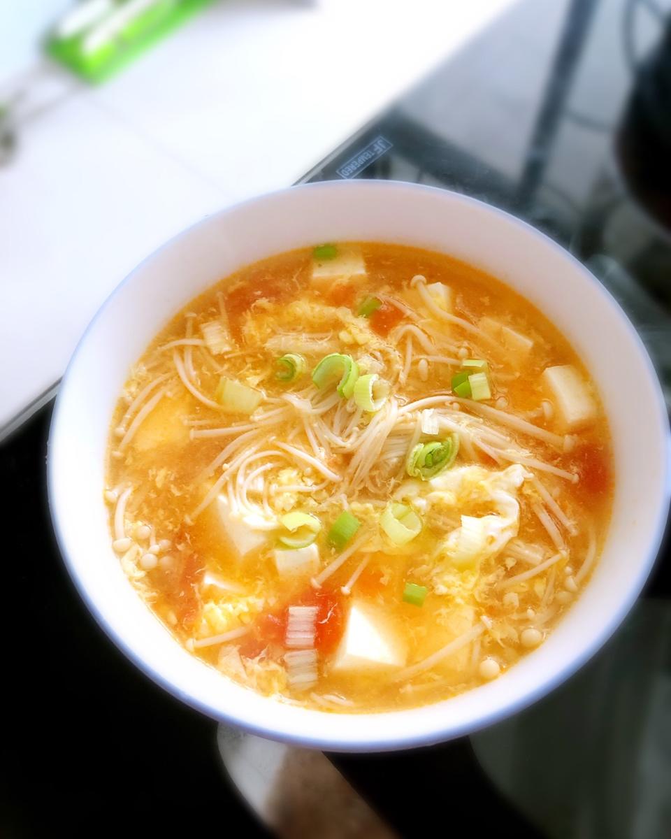 低卡高蛋白番茄豆腐汤