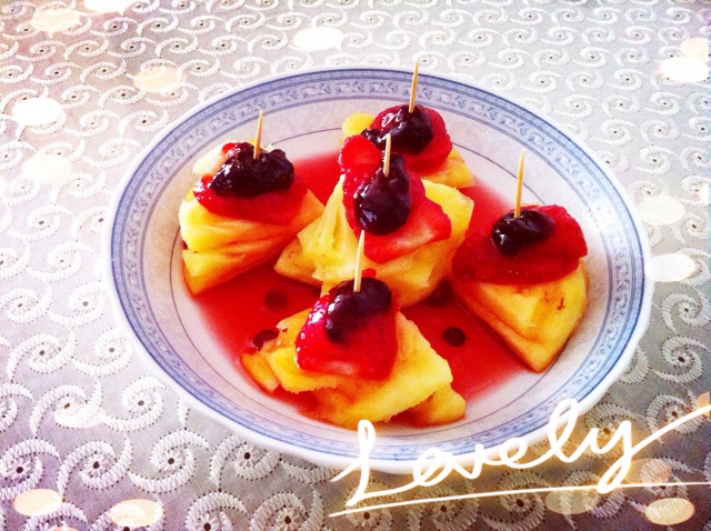 菠萝芝士小甜点