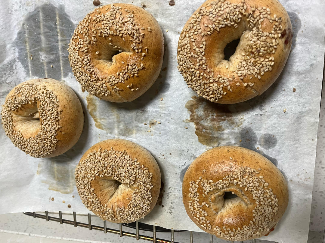 🥯全麦麻辣香肠贝果｜快手易做｜无需手套膜｜无需长时间发酵