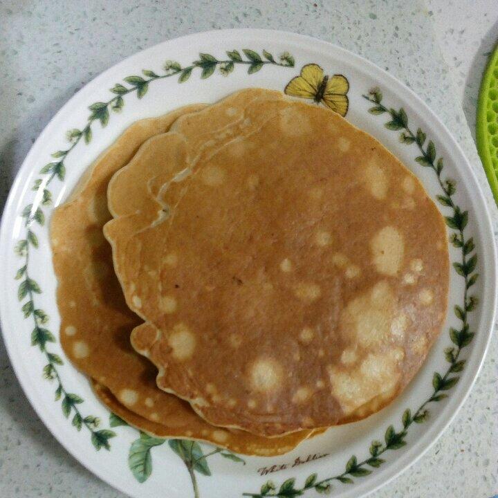 【无油香蕉蛋松饼】