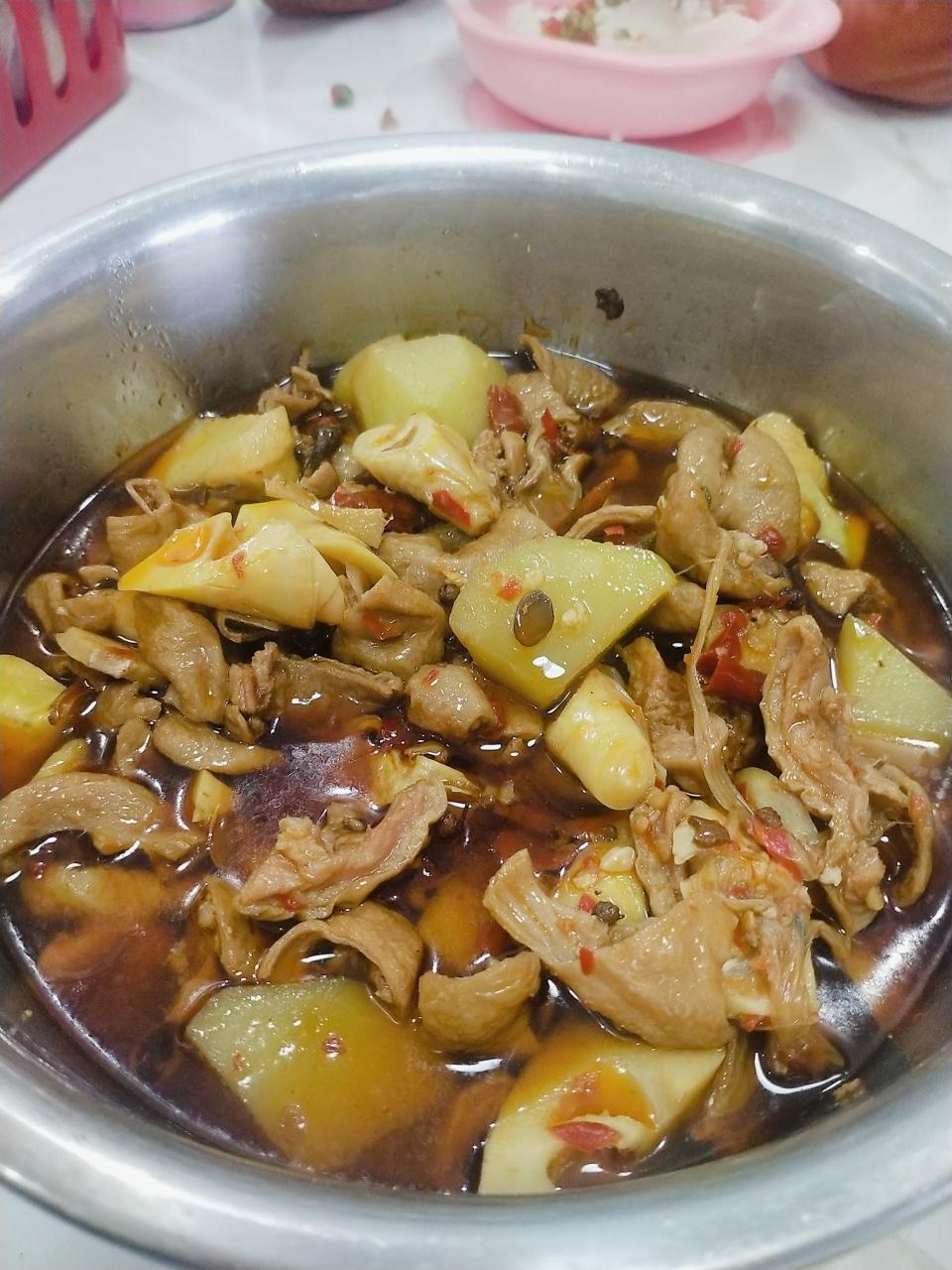 四川家常 川味烧肥肠 下酒菜 下饭菜江油肥肠