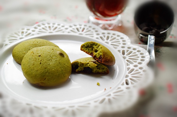 抹茶奶酪巧克力曲奇 Matcha Cream Cheese Choc Cookies