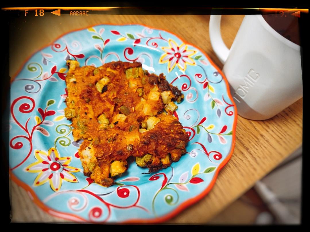 南瓜蔬菜饼（金粉南瓜酥）：囤粮备餐&清理边角料食材的万能方