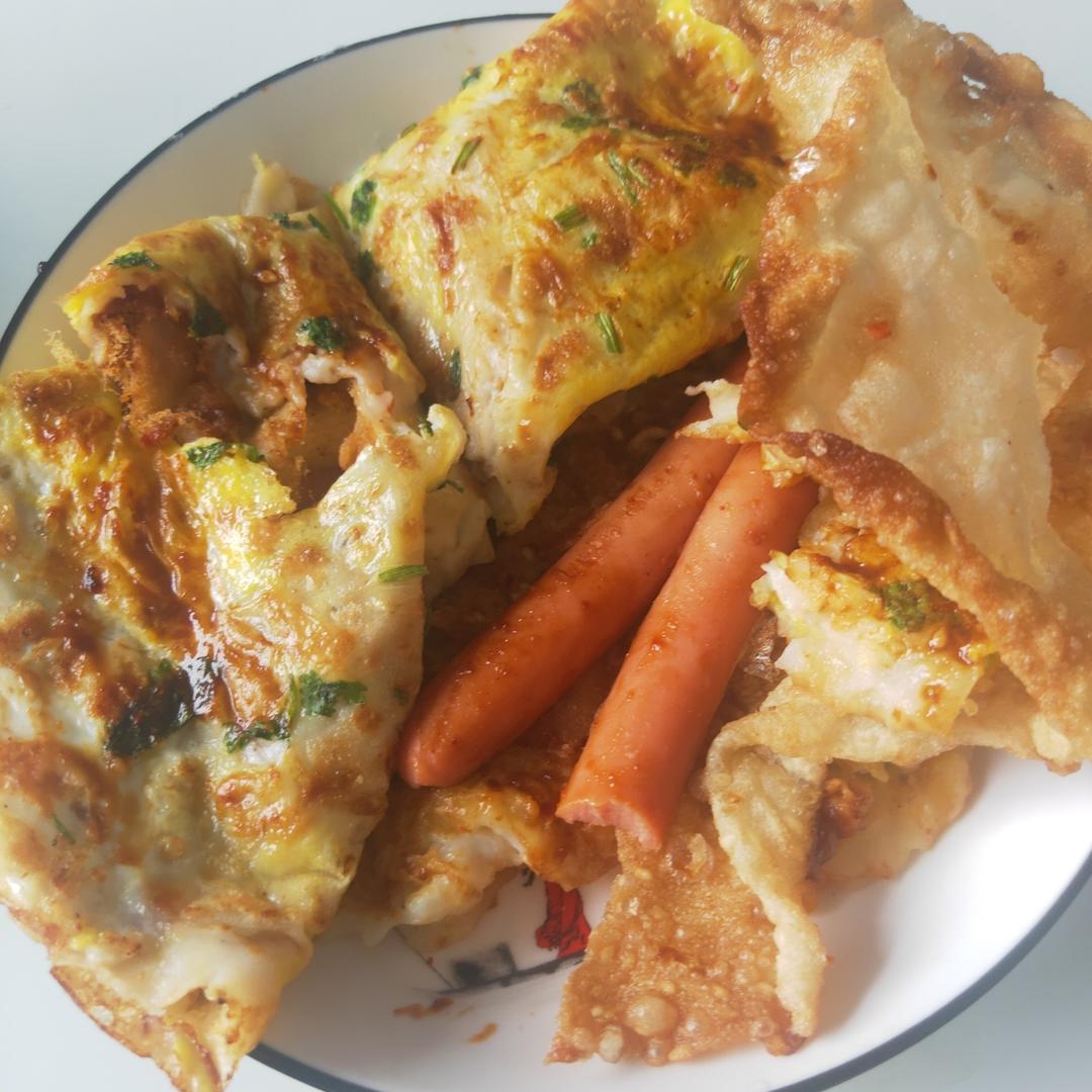 煎饼果子（超详细步骤 甜面酱都是自制的）