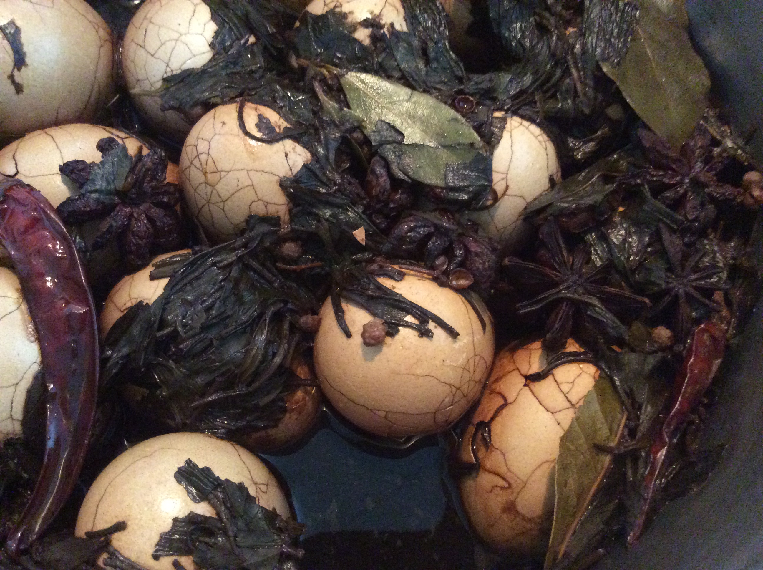 电饭煲煮五香茶叶蛋