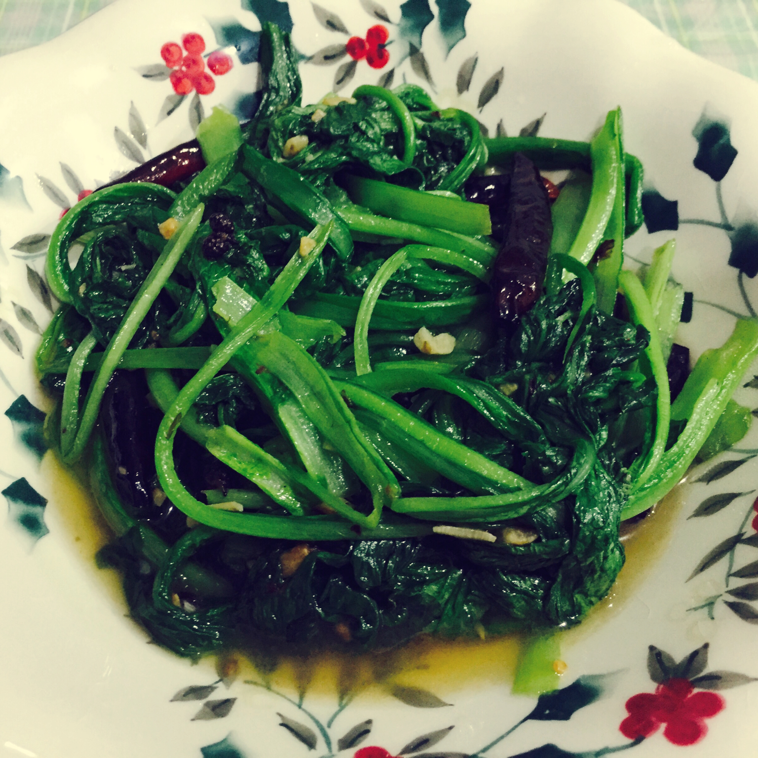 炝炒小白菜