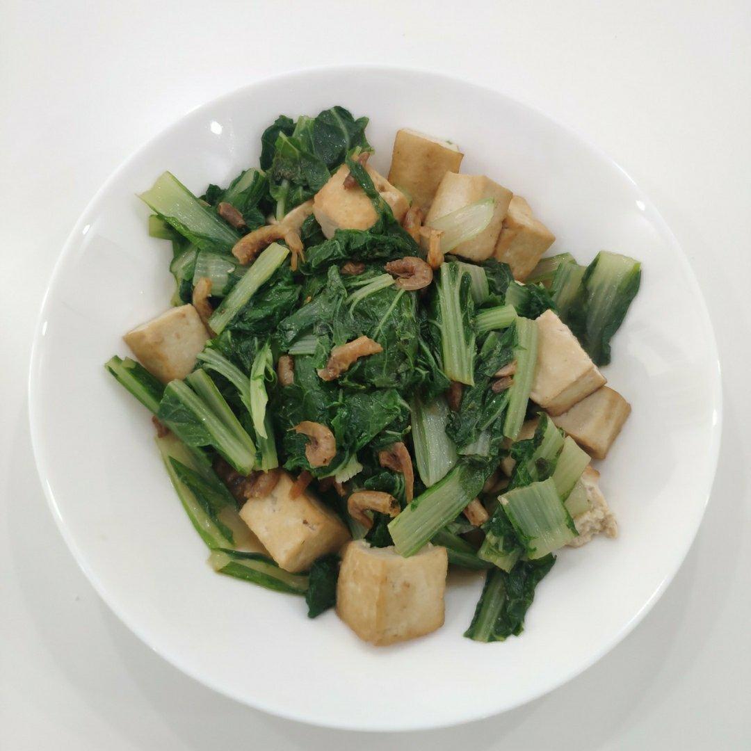 小白菜海米炖豆腐