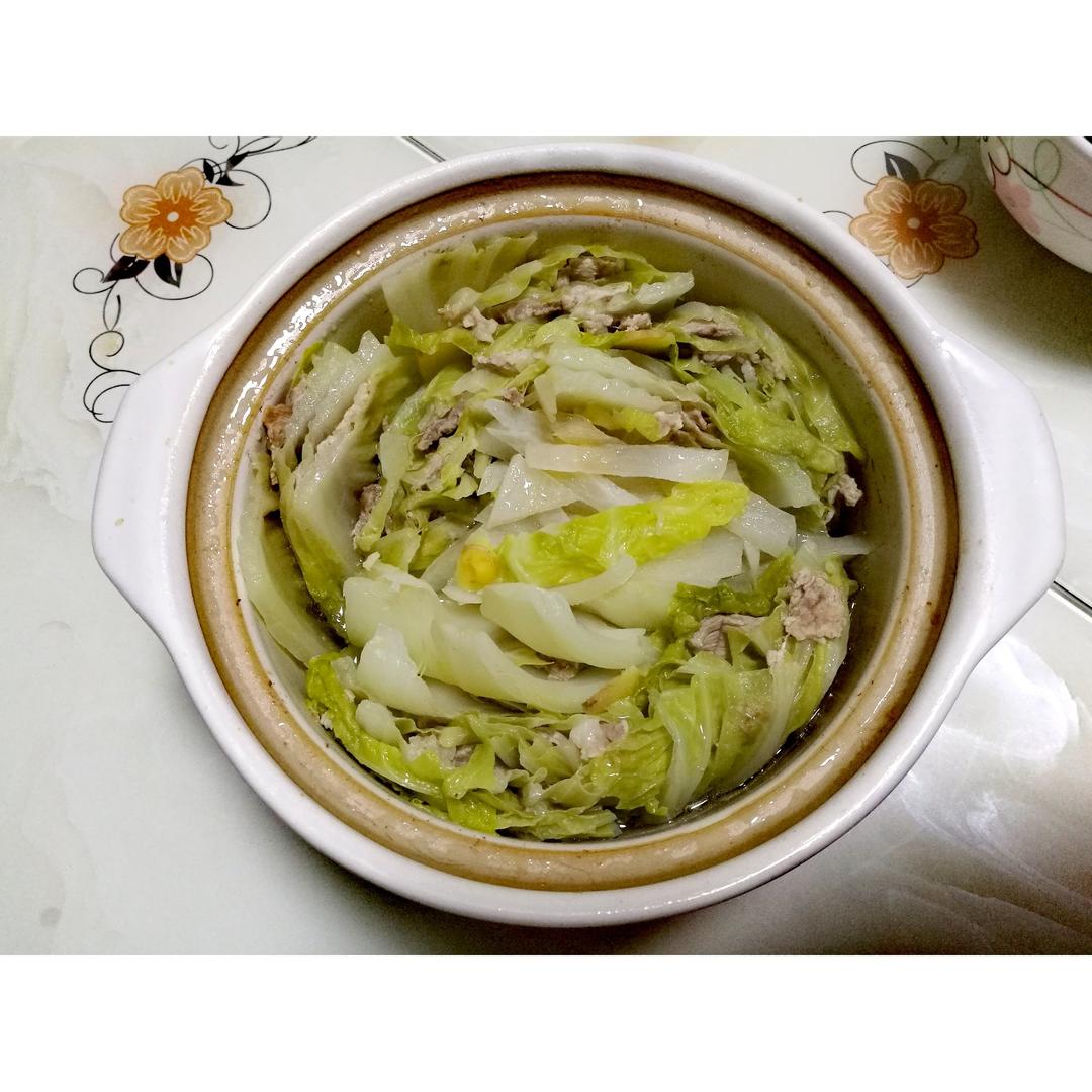 基础白菜猪肉锅