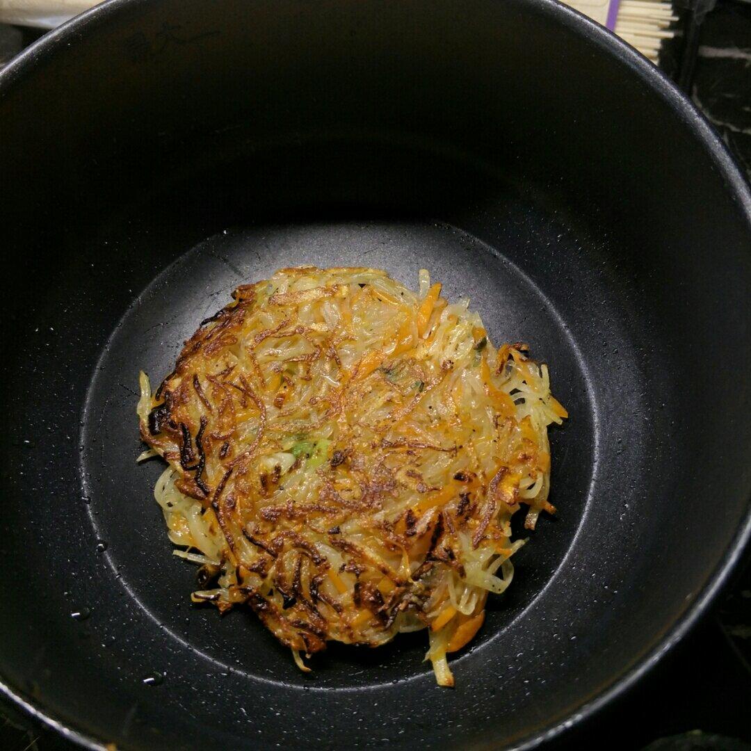 零失败胡萝卜土豆丝饼