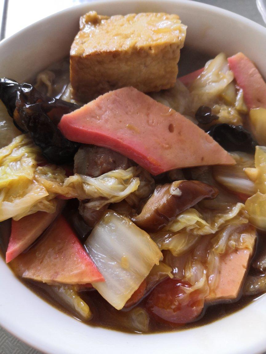 暖胃又下饭的香肠白菜豆腐煲🔥10分钟搞定