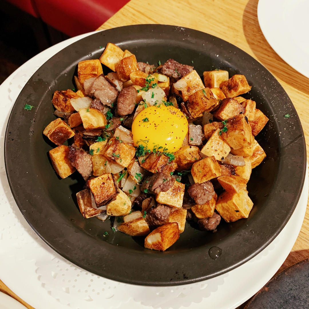 黑椒土豆牛肉粒