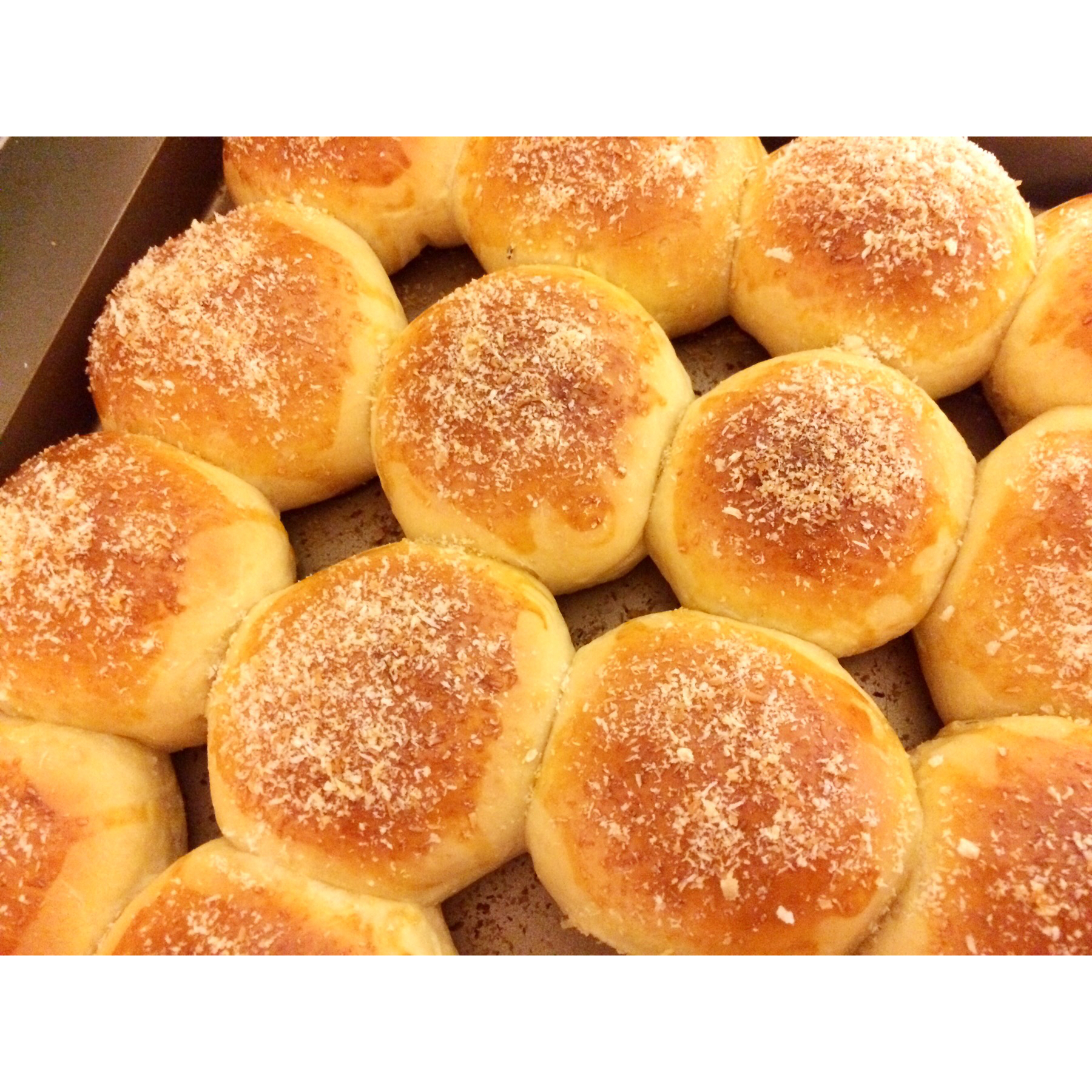 沁漓做的淡奶油软面包