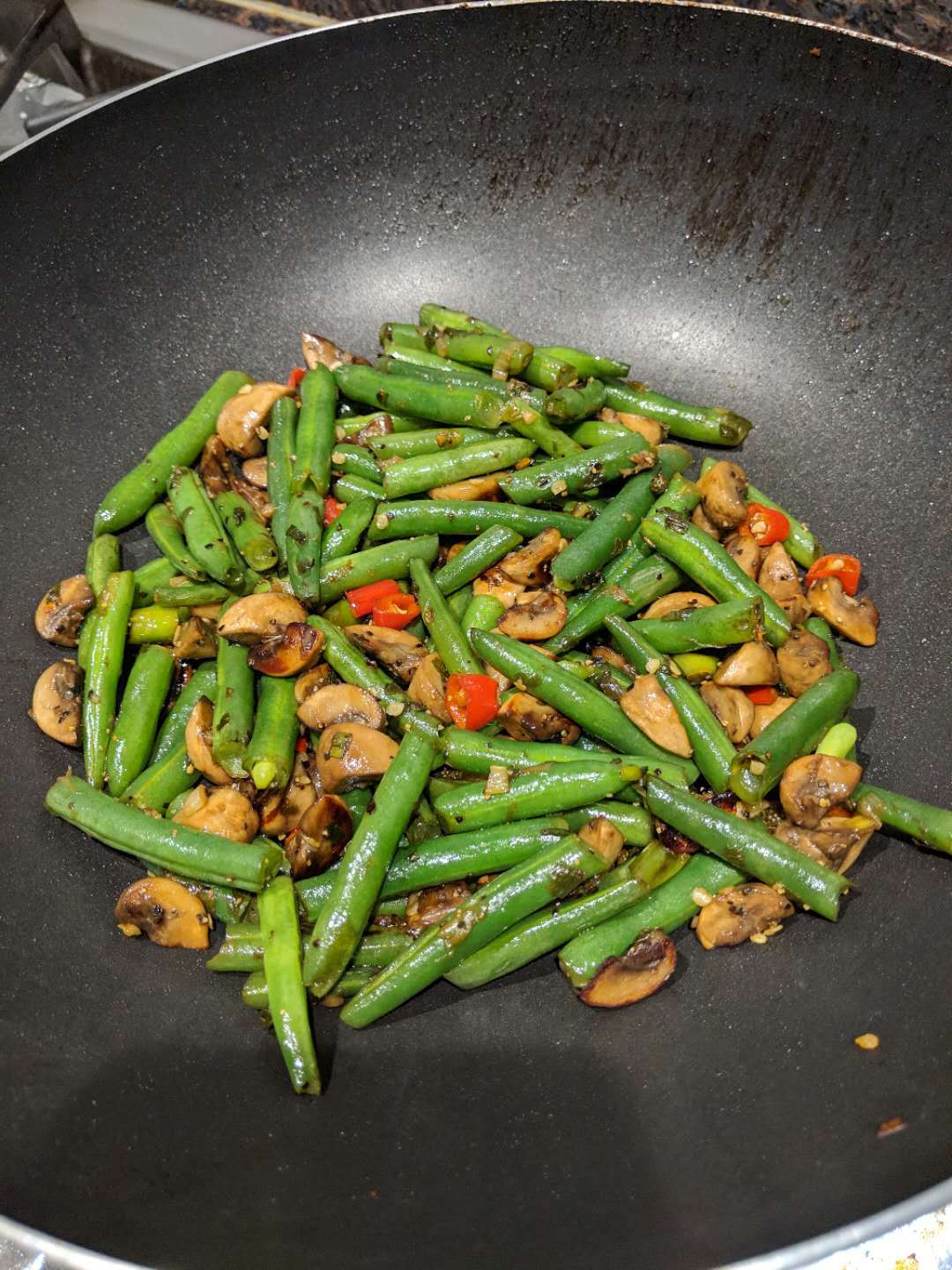 黑椒蘑菇豆角