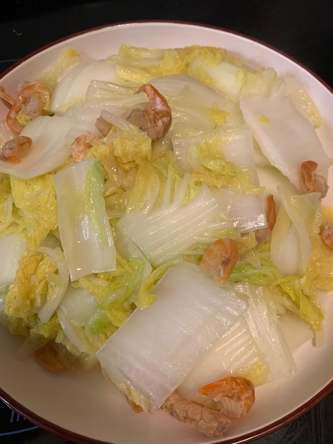 虾干白菜的做法